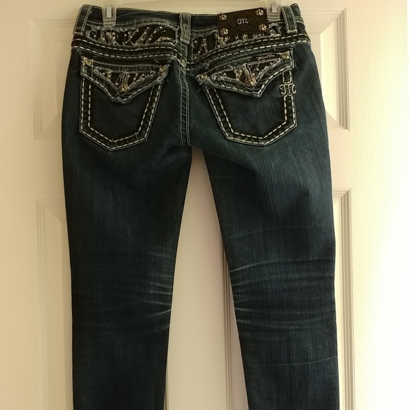 Miss Me skinny jeans 27/31 with sequins - Picture 1 of 6
